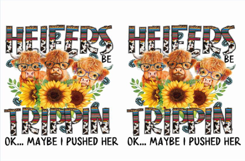 Heifers Trippin Double Panel - Retail