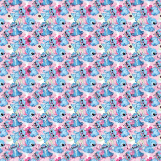 Stitch W/ Pink Background - Retail