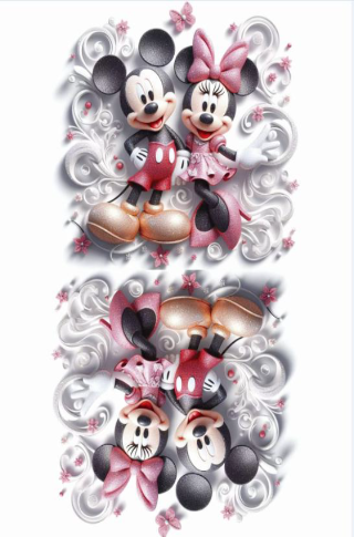 3D Mr. & Mrs. Mouse Panel - Preorder