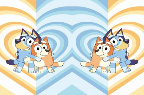Bluey & Bingo Double Panel - Retail