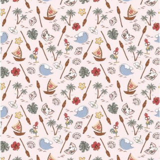 Moana Characters Seamless Pattern