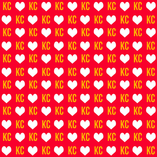 KC Chiefs Hearts Red - Retail