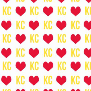 KC Chiefs Hearts White - Retail