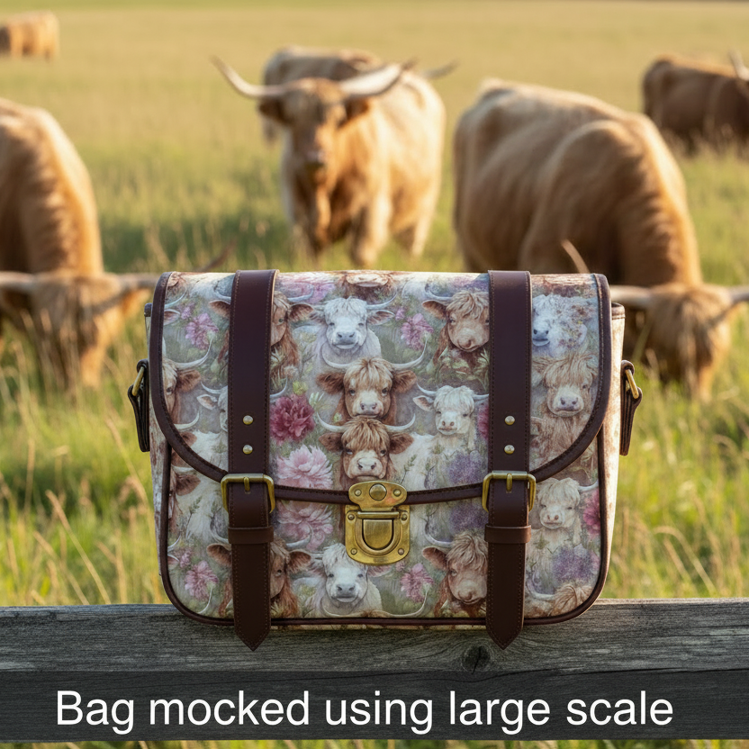 Cute Highland Cows & Flowers - Retail
