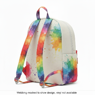 1.5" Rainbow Watercolor Poly Core Webbing - Retail (A Marybeth Exclusive)