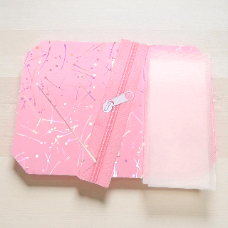 Pocket & Purse Pal Kit - Pink w. Rainbow Splatter